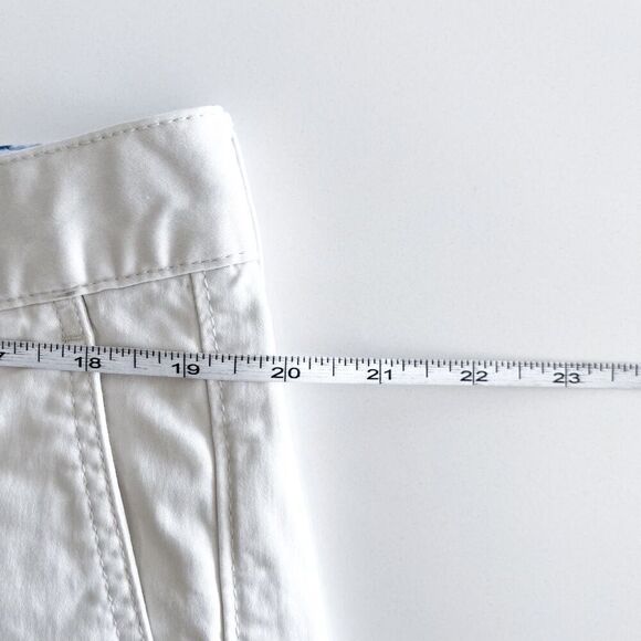 Tommy Bahama Mens Flat Front Stretch Tencel Chino Shorts Off-White Size 38 - Picture 7 of 9